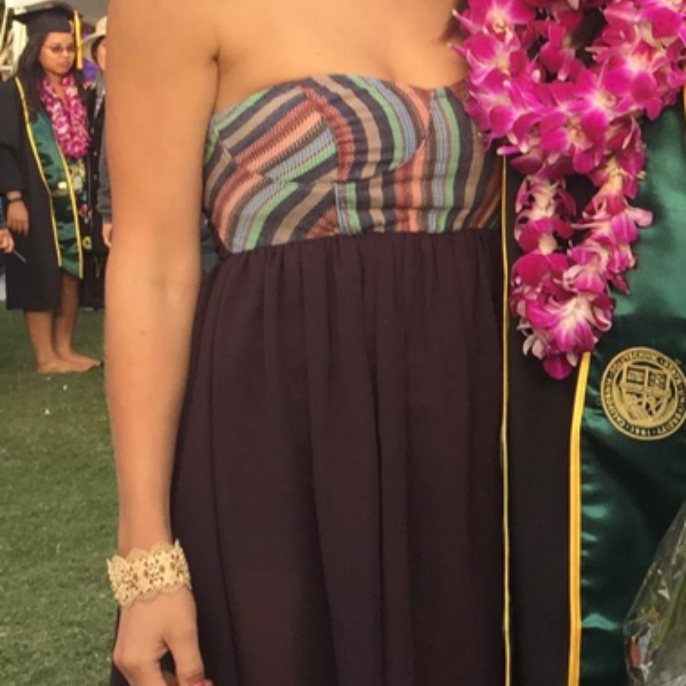 High-low Strapless Sun Dress